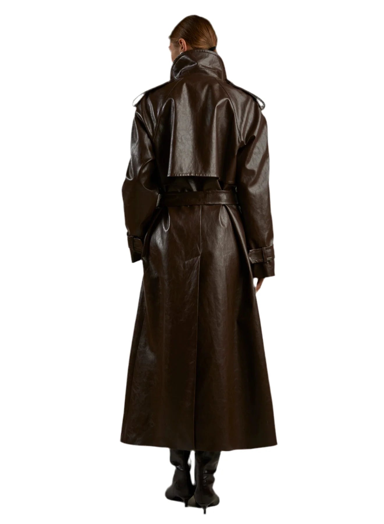  Federica Tosi Trench In Pelle Donna - 3