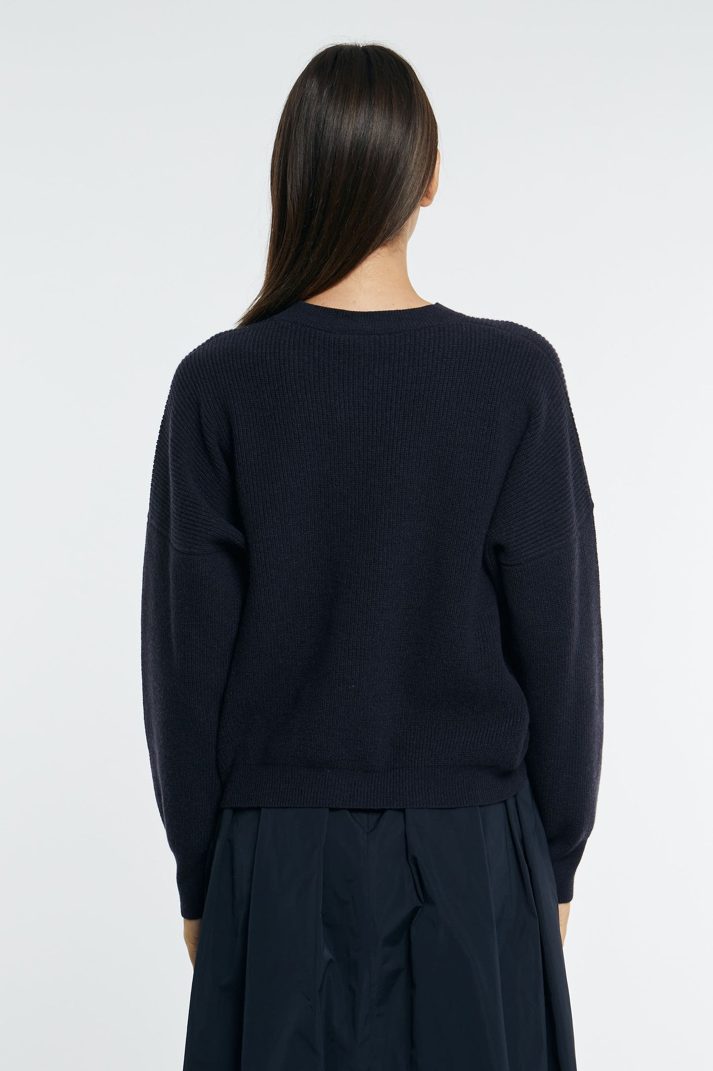  Peserico Maglia In Lana Seta E Cashmere Blu Blu Donna - 4