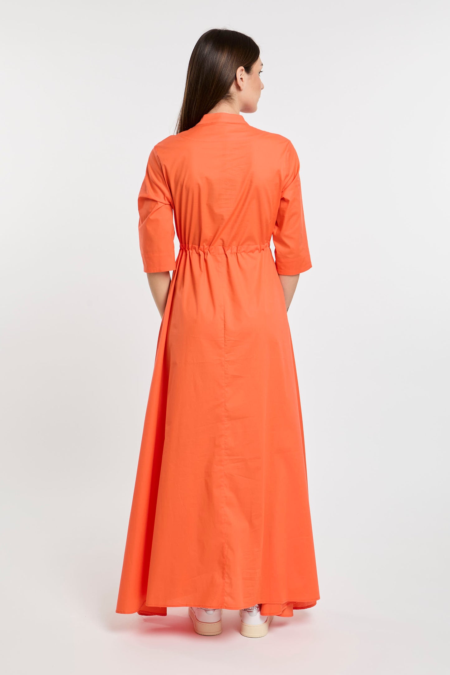  Lavi Orange Cotton/elastane Dress Arancione Donna - 4