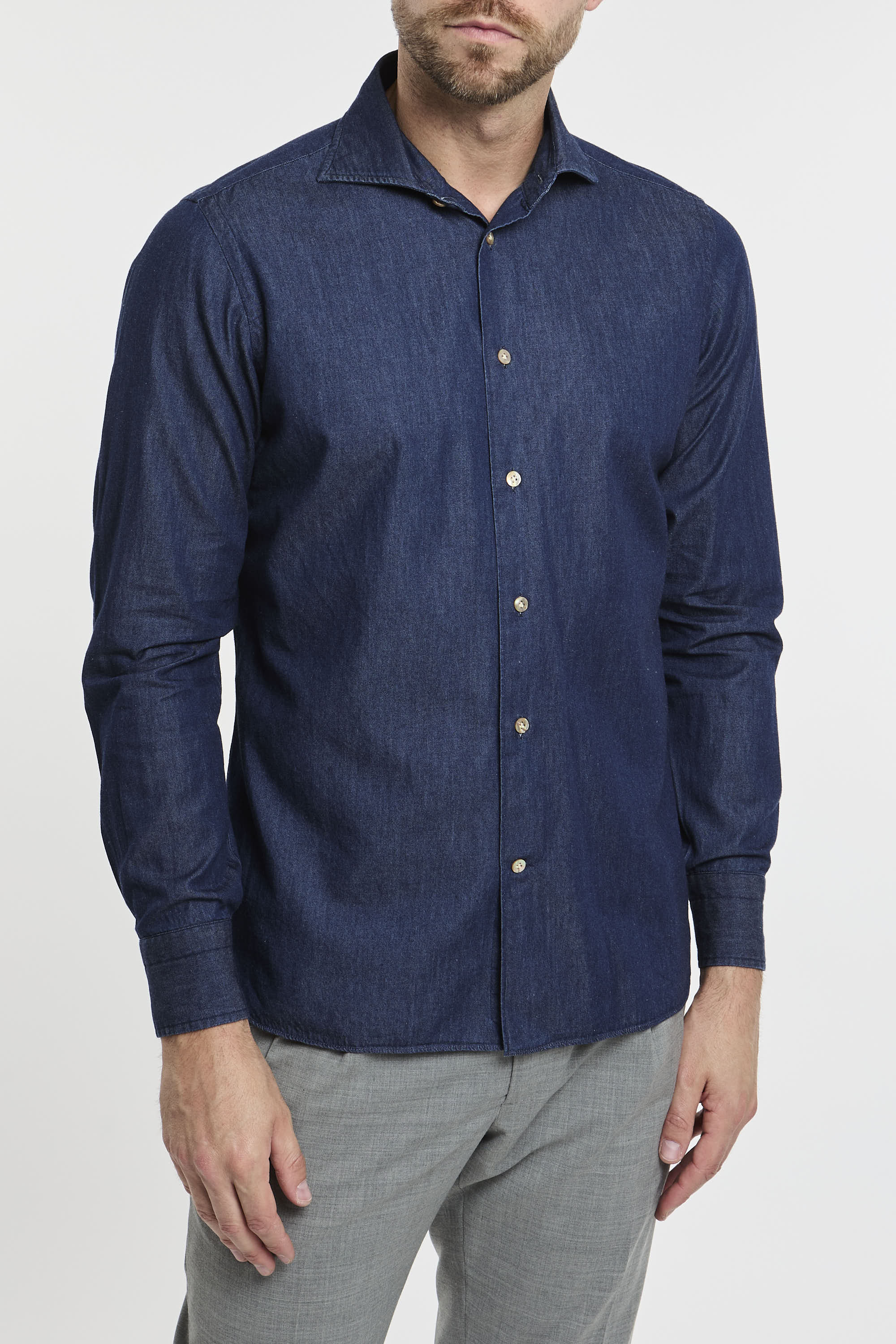 Camicia uomo blu best sale