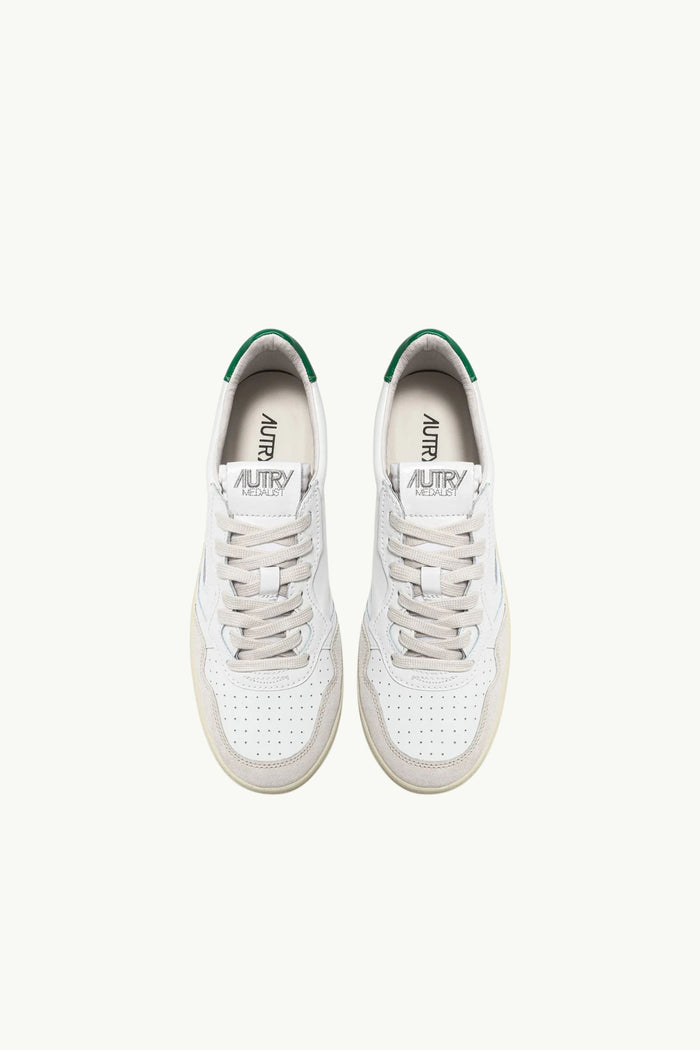  Autry Sneakers Medalist Low Man Leat Suede Bianco - 10