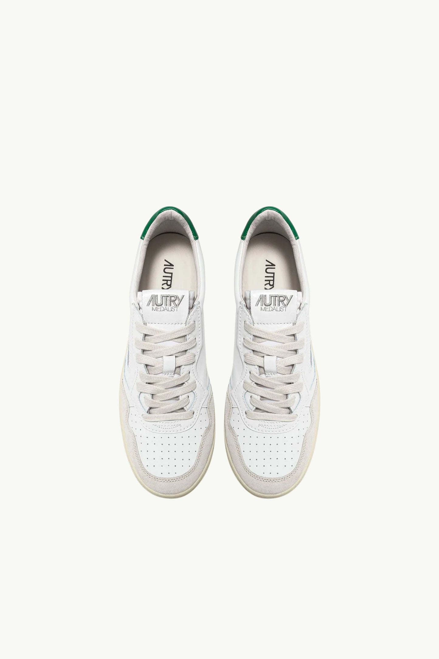  Autry Sneakers Medalist Low Man Leat Suede Bianco - 4