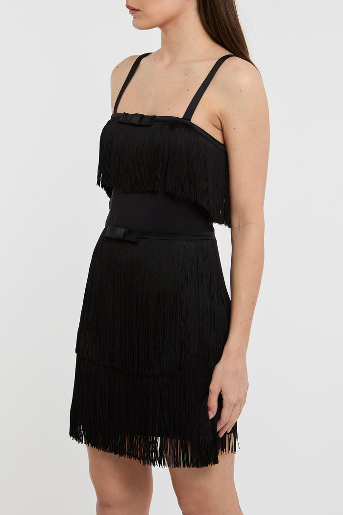  Elisabetta Franchi Black Dress 95% Pl 5% Ea Nero Donna - 3