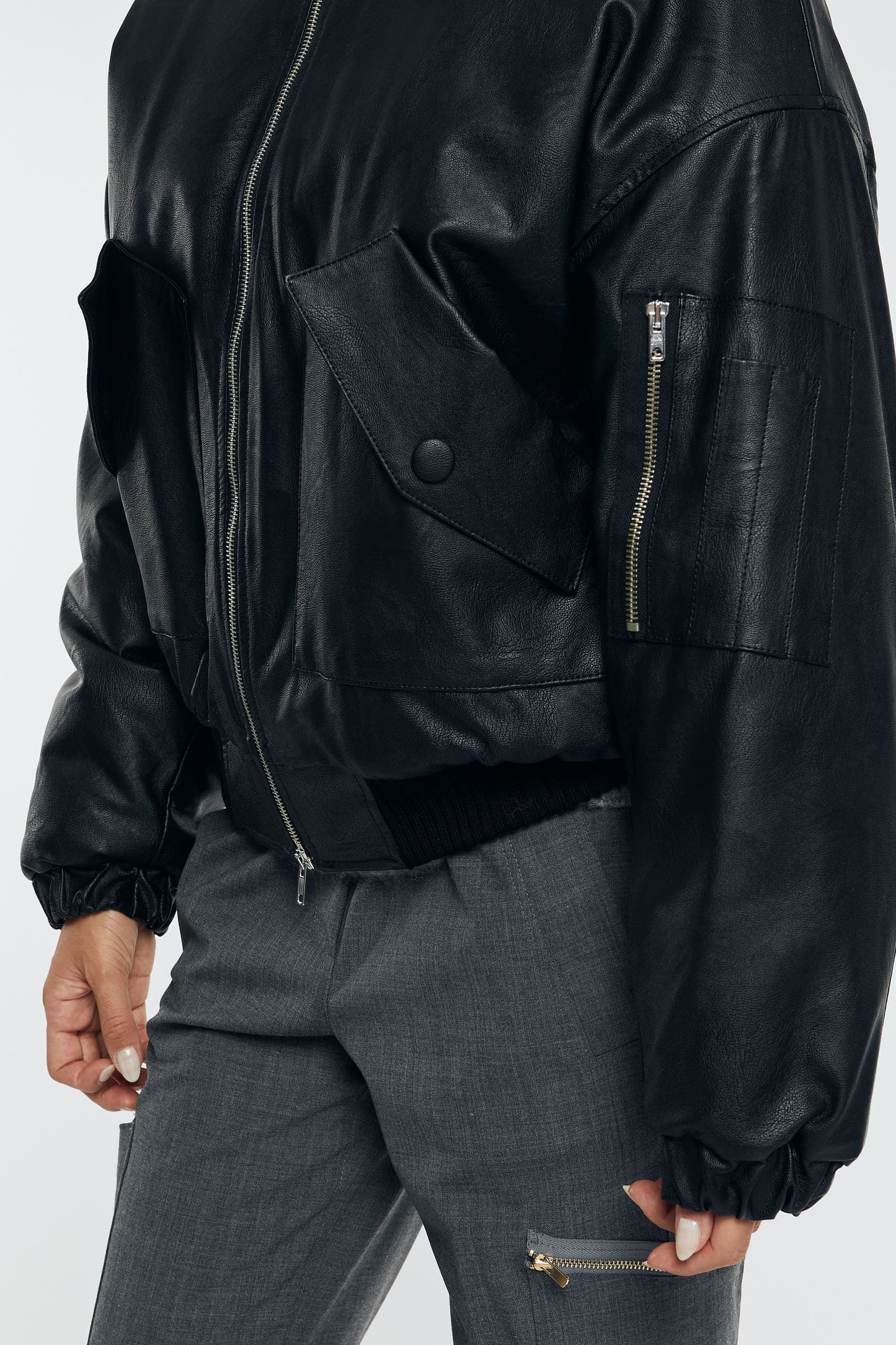  Semi-couture Bomber Rosalind Nero Nero Donna - 6