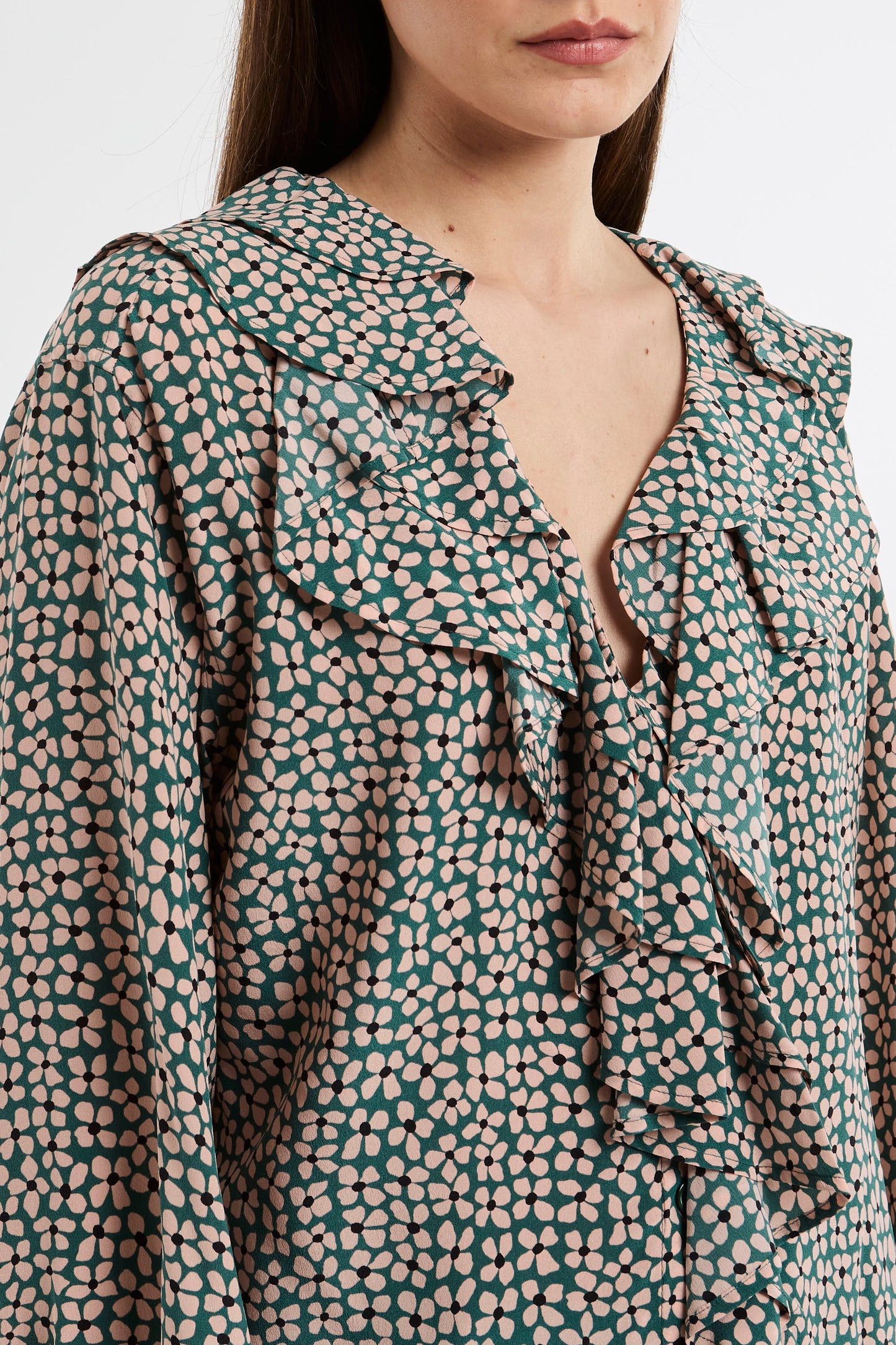  Equipment Femme Camicia Antara 100% Se Verde Rosa Donna - 6