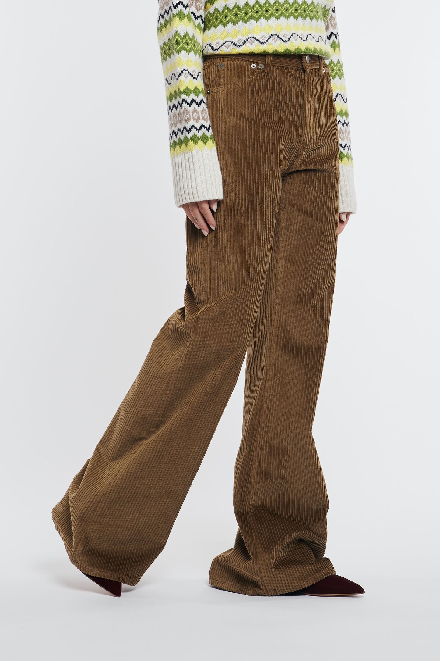 H&M Wide-leg Corduroy Pants