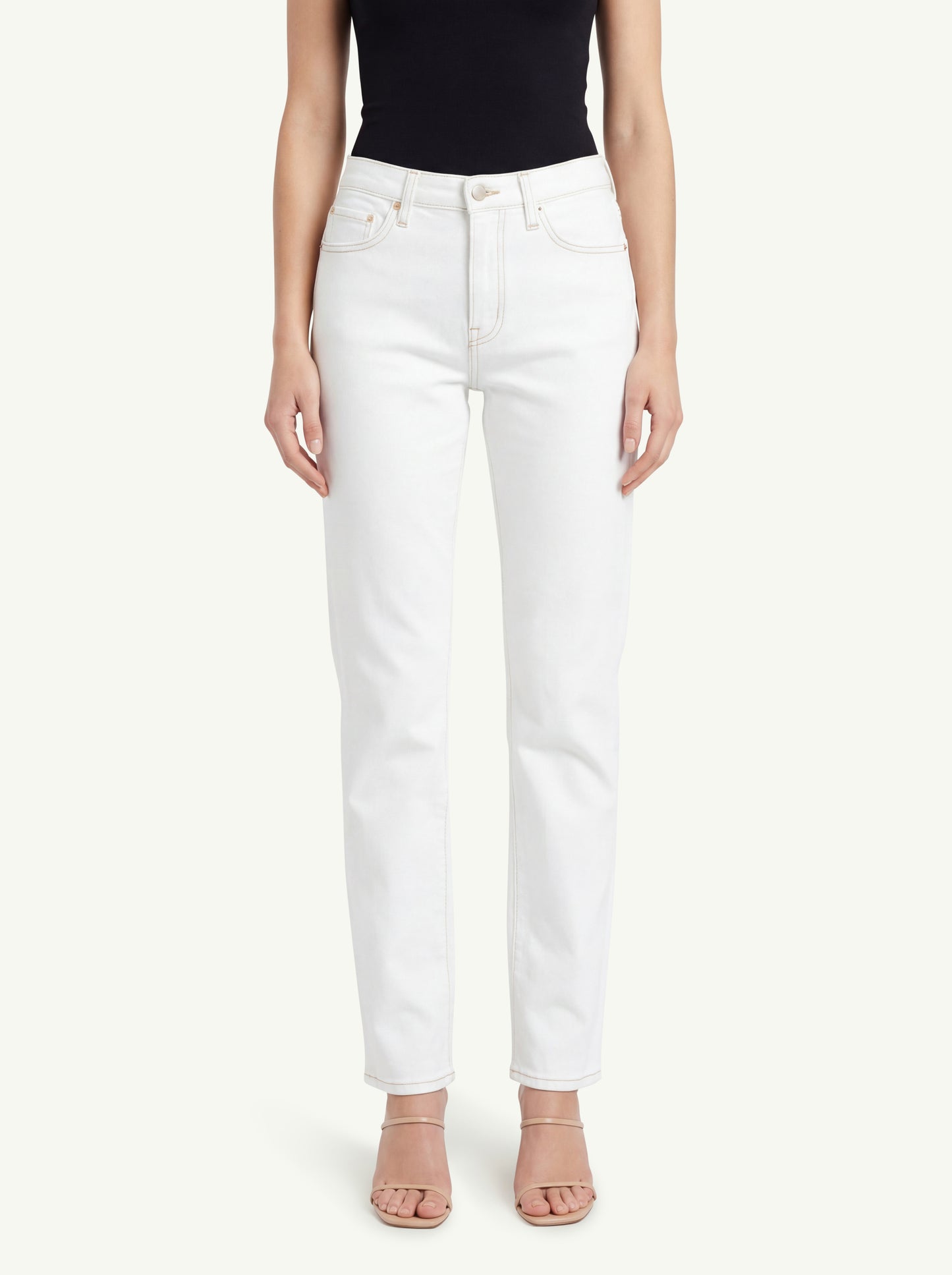  7 For All Mankind Jeans Low Cigarette Milkyway Bianco - 3