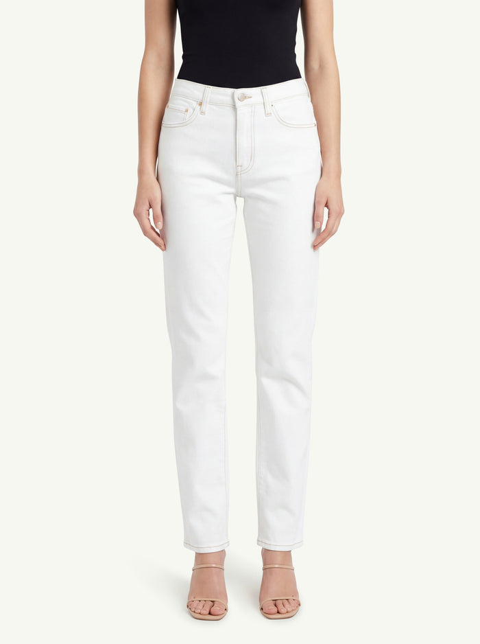  7 For All Mankind Jeans Low Cigarette Milkyway Bianco - 3