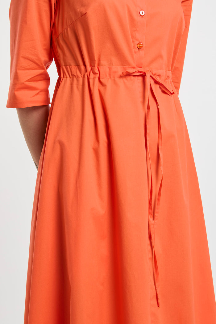  Lavi Orange Cotton/elastane Dress Arancione Donna - 7