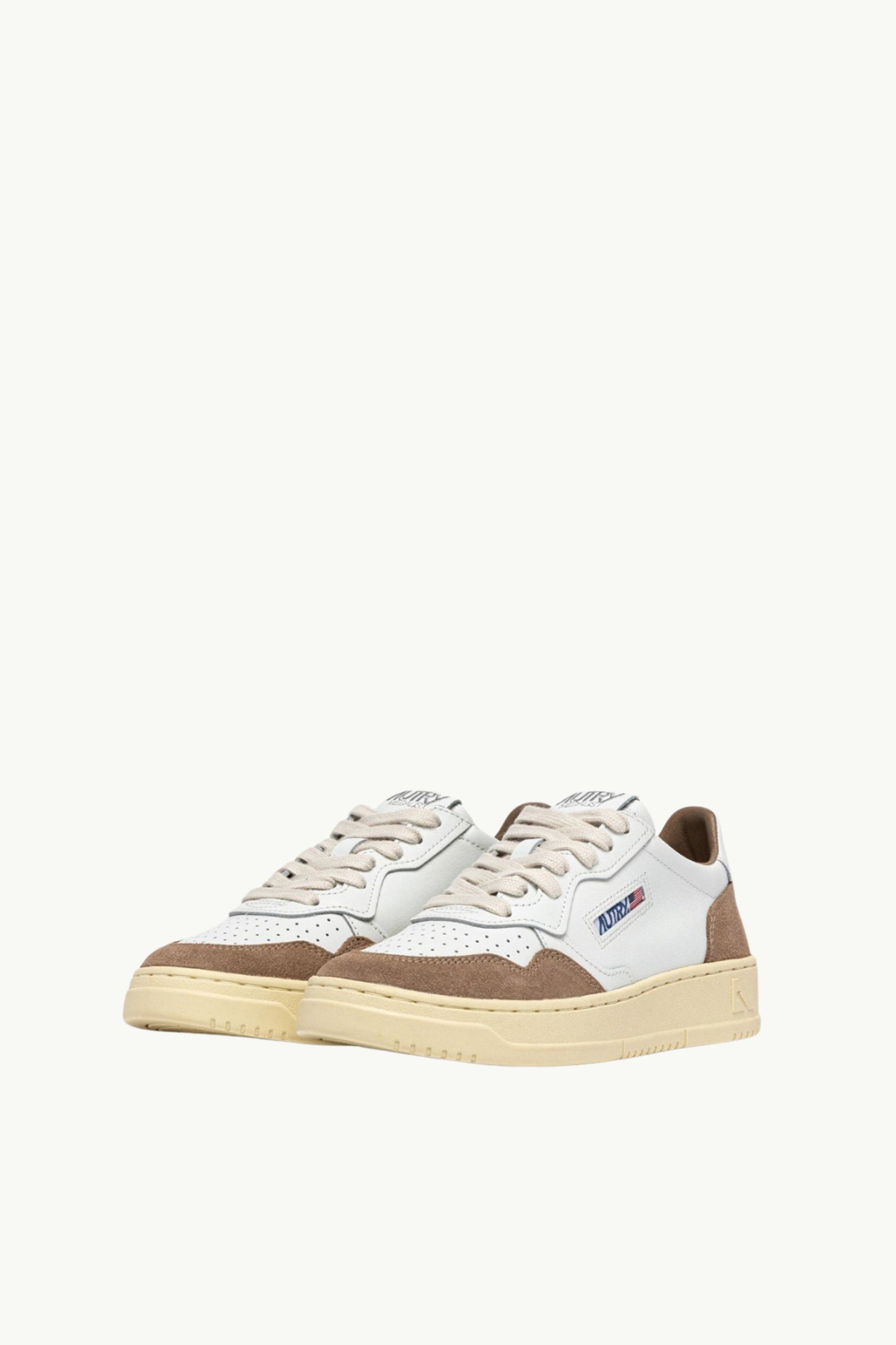  Autry Medalist Low Wom Leat Suede Bianco - 2