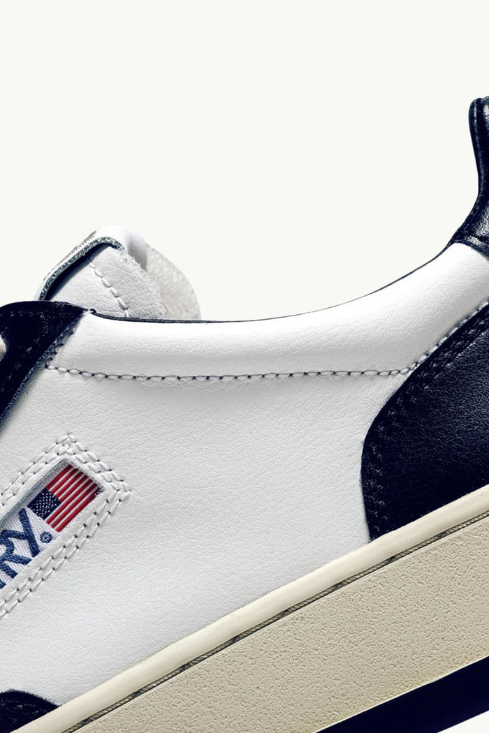  Autry Sneakers Medalist Low Man Leat Leat Blu - 6