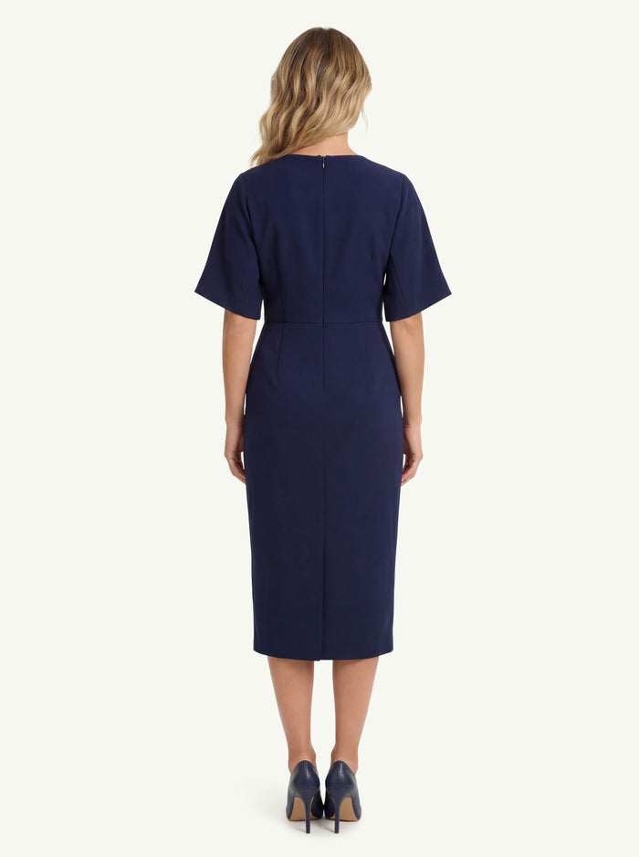 Abito M Cady Mezza Manica Incrociata  Donna D.Exterior-2