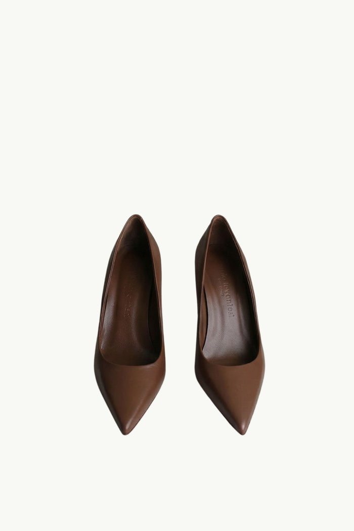  Sergio Levantesi Decollete Marrone - 6