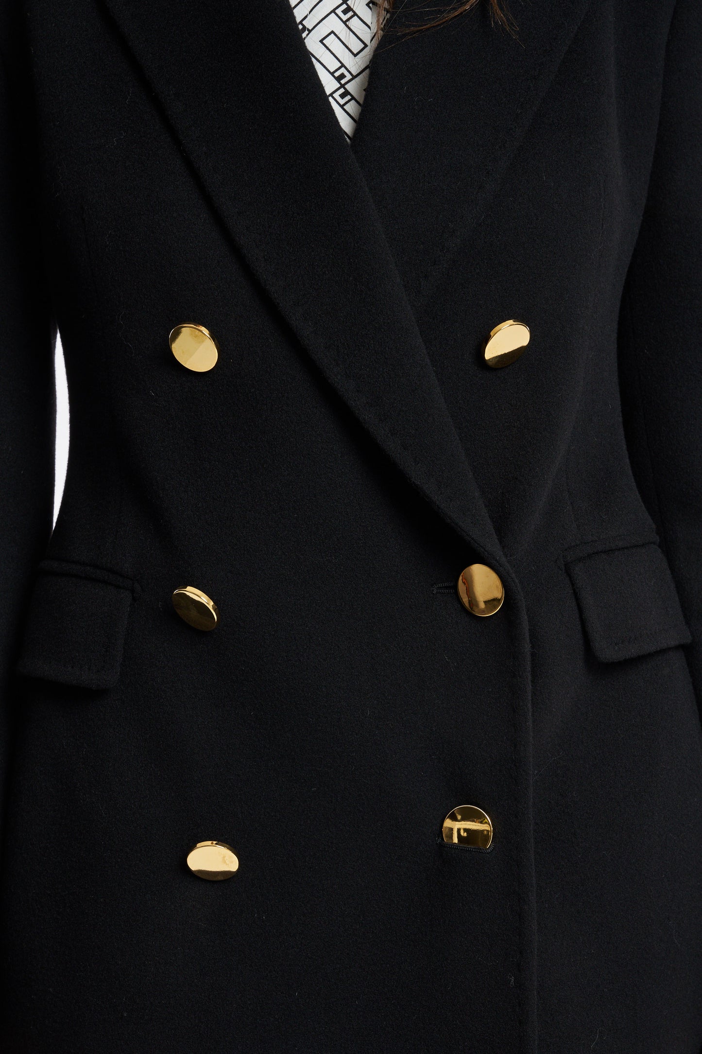  Tagliatore 0205 Cappotto Doppiopetto Nero Nero Donna - 6