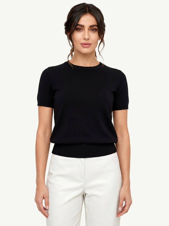  Max Mara S T-shirt Nero - 3