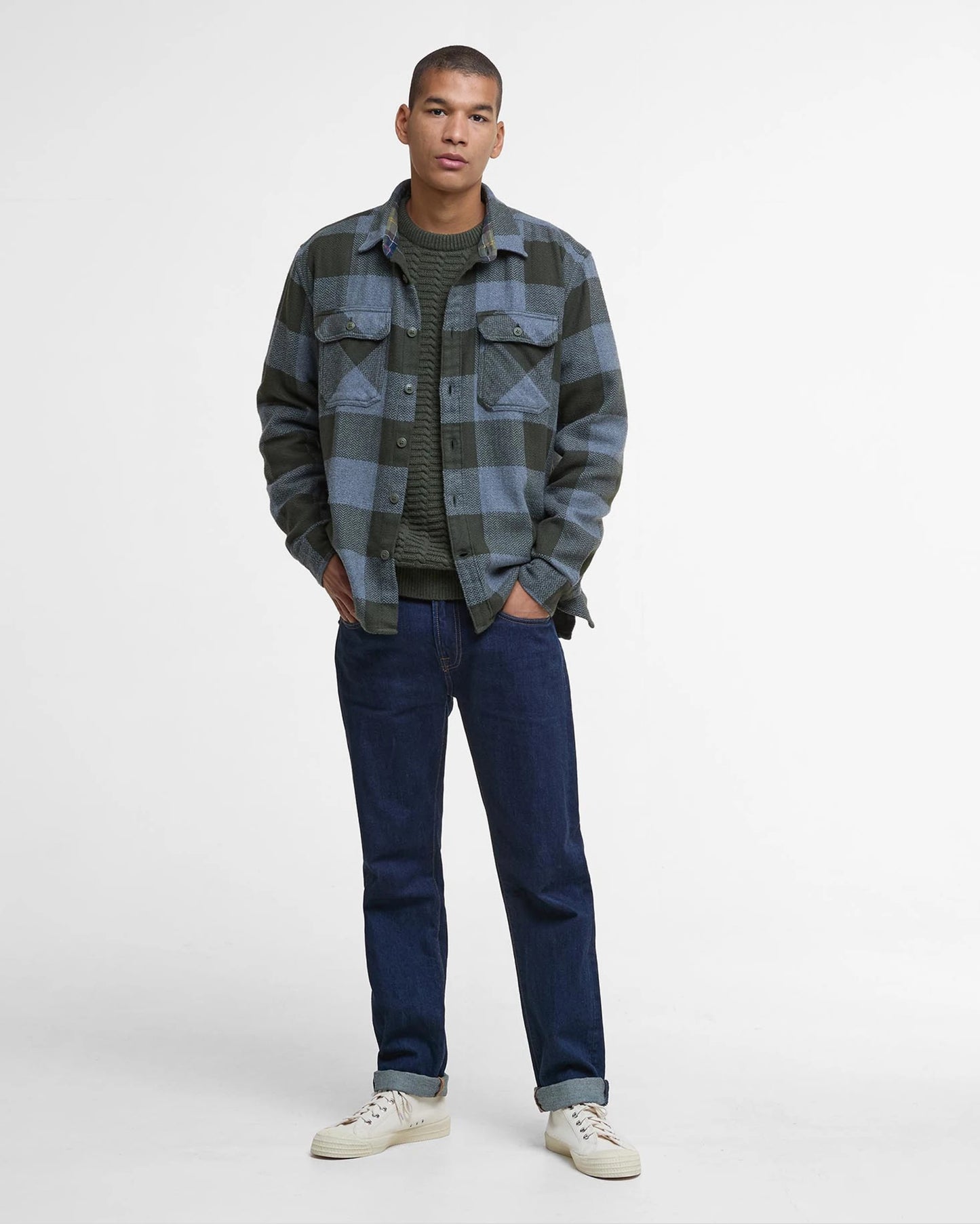 Barbour Bertow Relaxed Gingham Shirt Uomo - 2