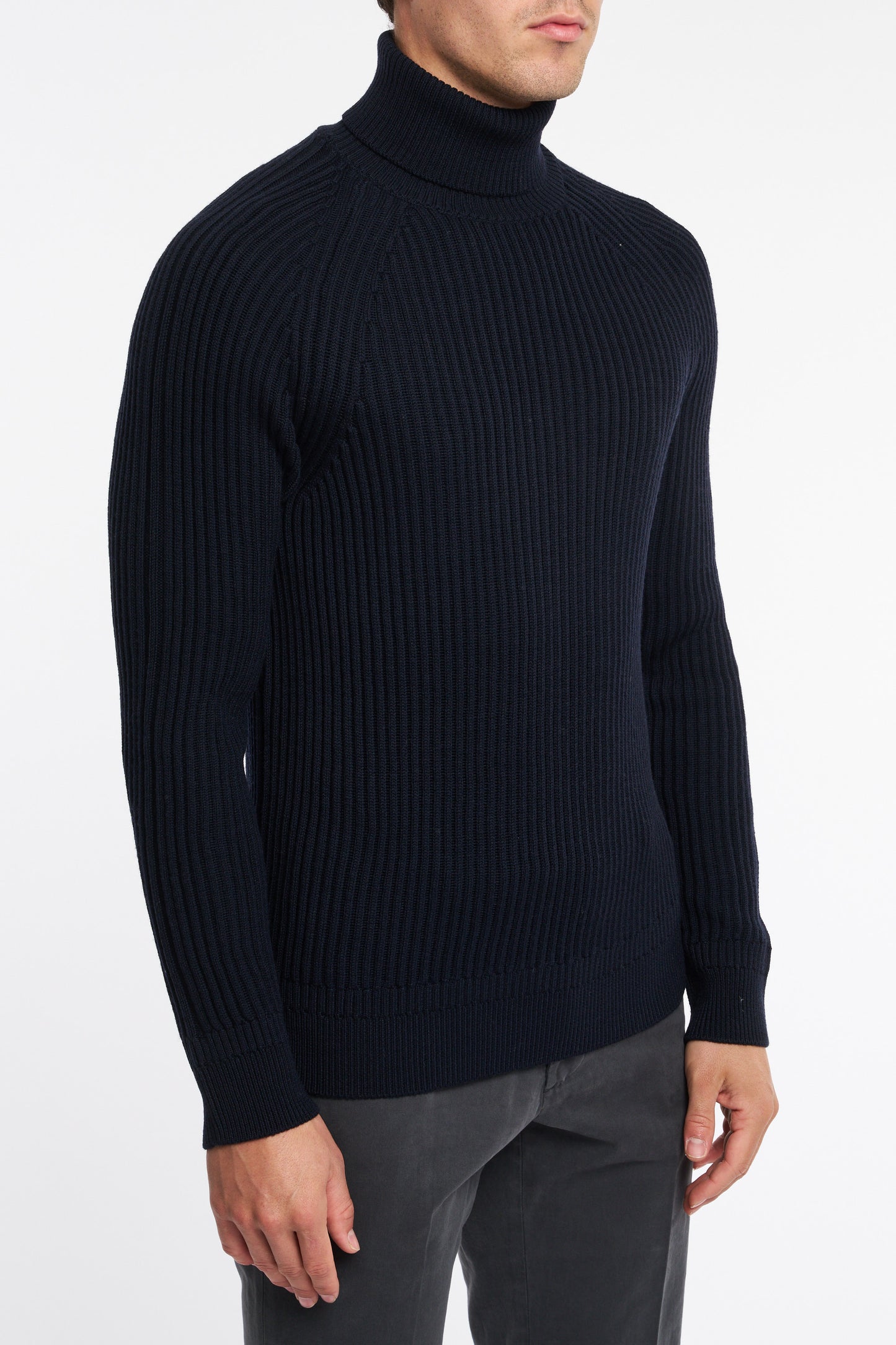  Zanone Men's Blue Turtleneck Sweater Blu Uomo - 3