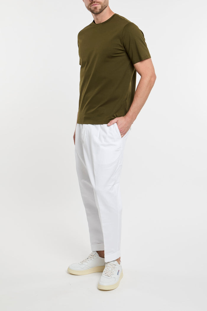  Herno T-shirt Multicolor In Cotone/elastane Verde Uomo - 1
