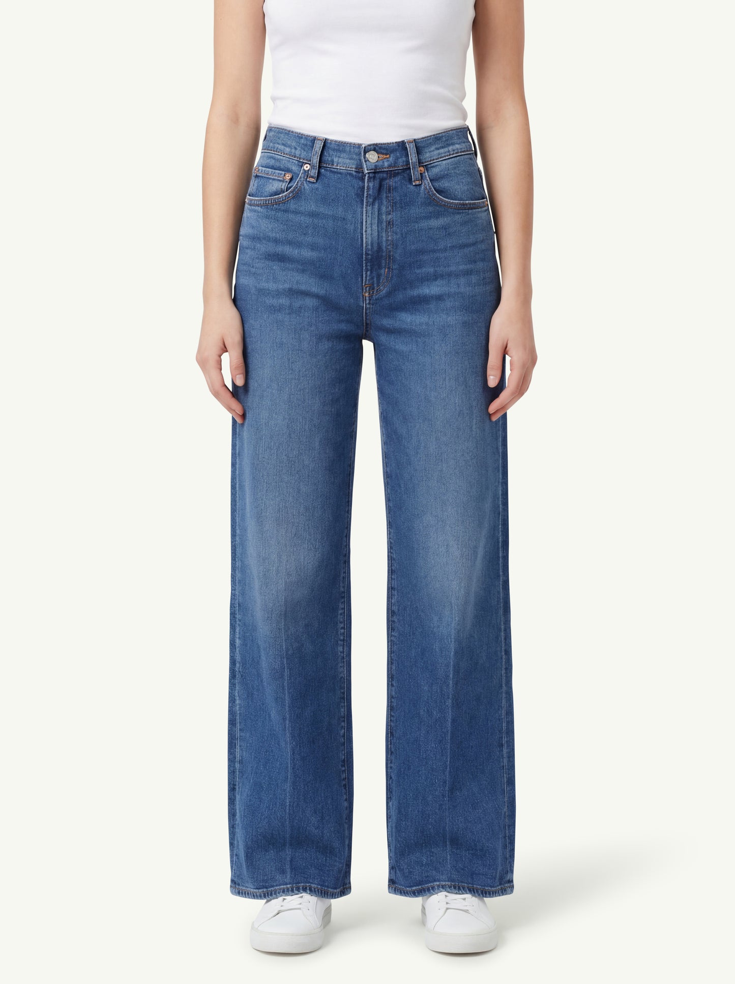  Mother The Mid Rise Lasso Sneak Azzurro - 3