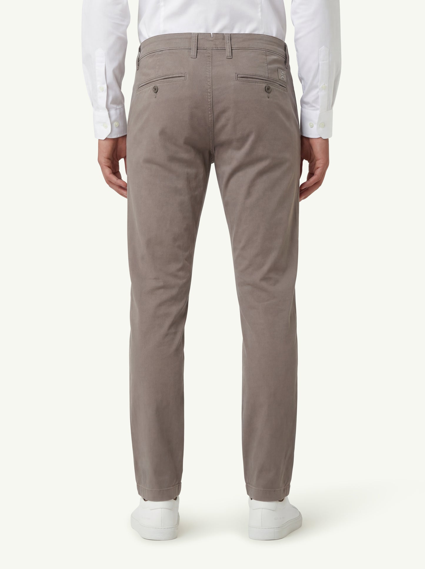  Jacob Cohen Pantalone Bobby Slim Fit Gabardina Grigio - 2