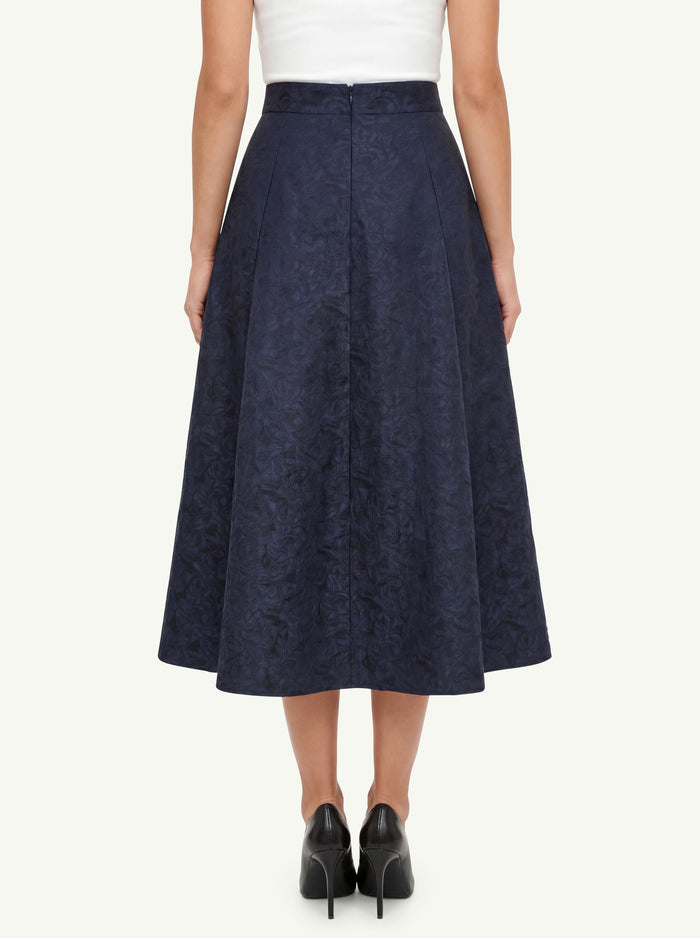  Max Mara S Gonna Blu - 4