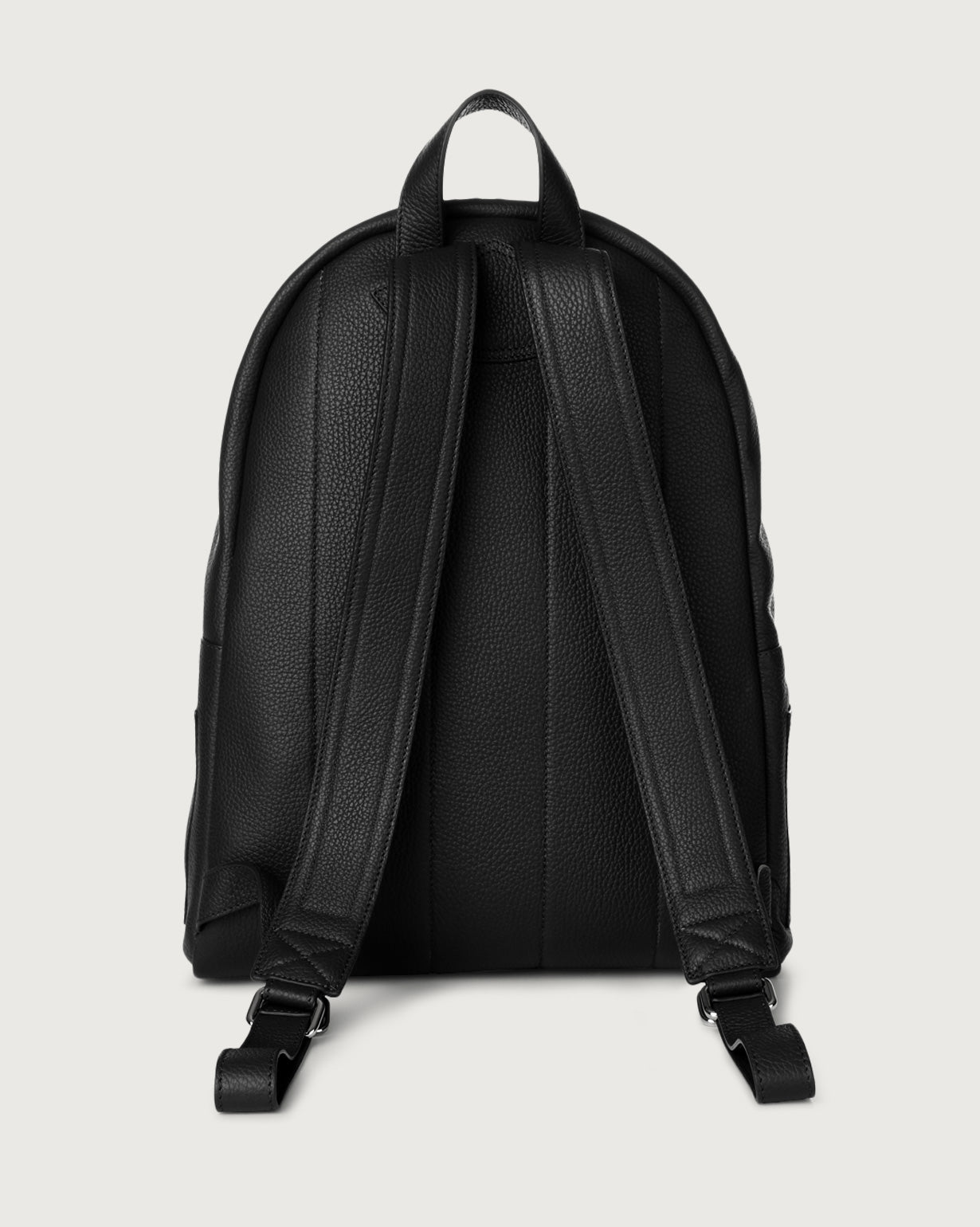  Orciani Micron Backpack In Black Leather Uomo - 2