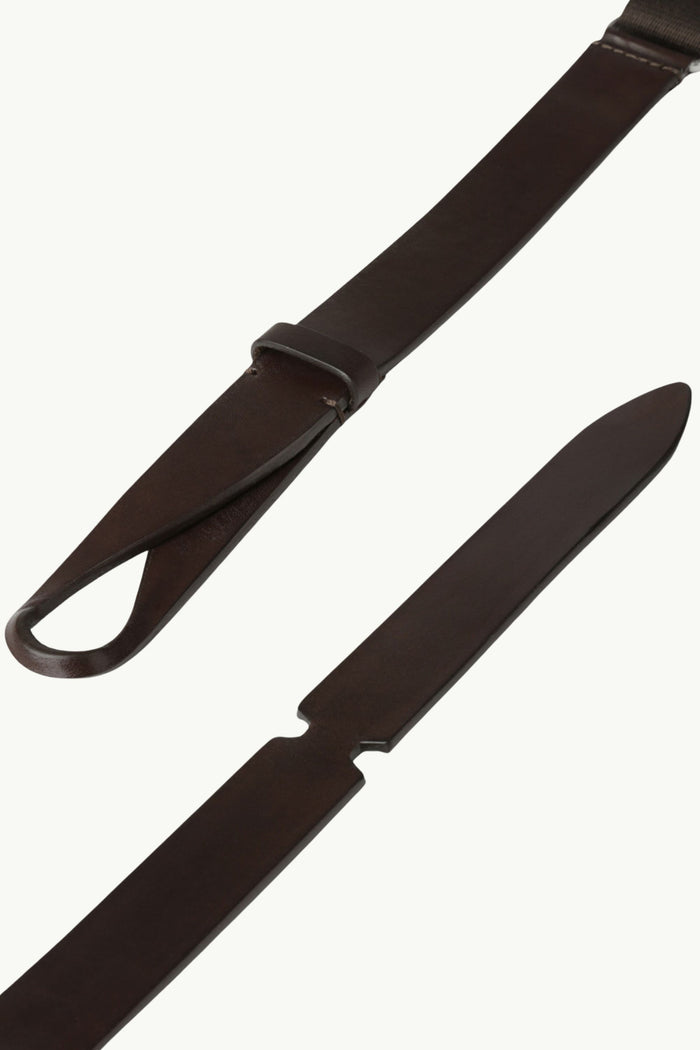 Cintura Nobuckle Bull Cuoio E Tessuto  Uomo Orciani-2