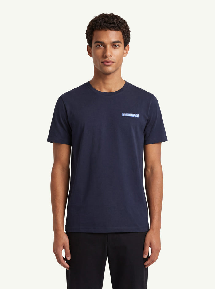  Dondup T-shirt Regular Blu - 3
