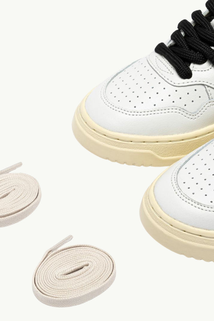  Autry Medalist Low Wom Leat Swoll Bianco - 7