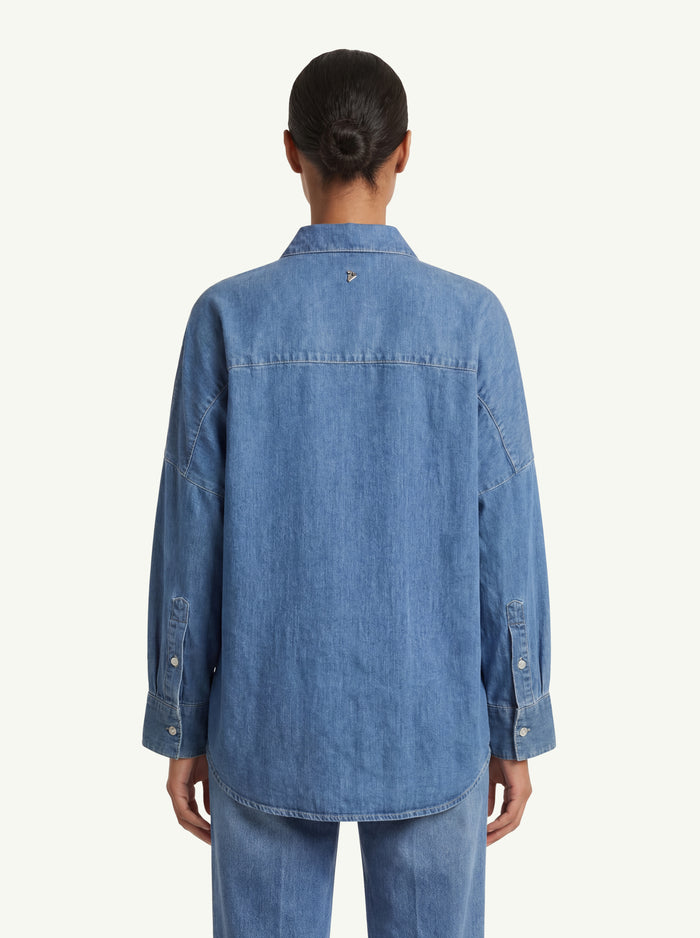 Camicia Over In Denim  Donna Dondup-2