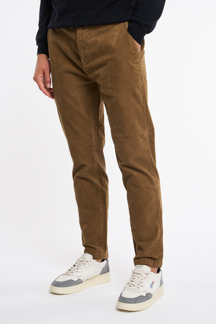 Department 5 Prince Denim Brown Chinos Trousers for Men-2
