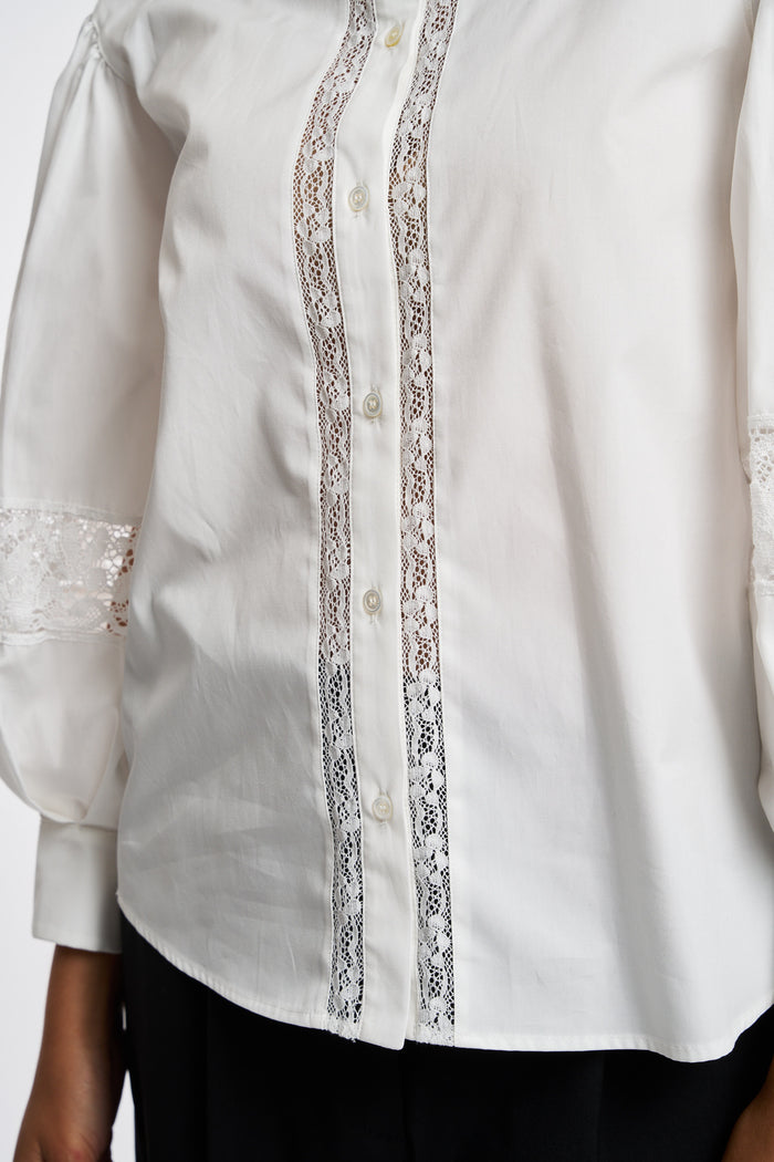  Maxmara Camicia Bianco Bianco Donna - 7