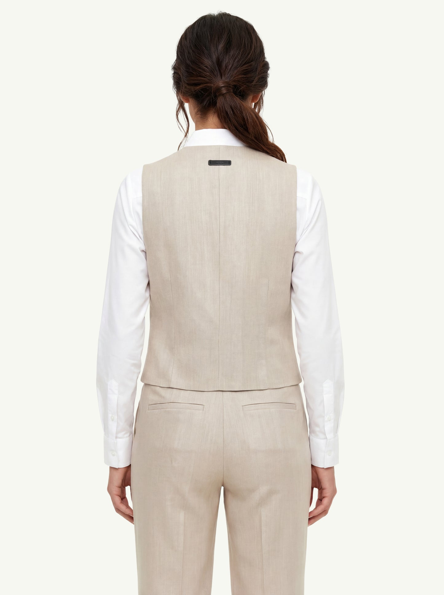  Peserico Gilet Resca Tinto In Filo Beige - 2