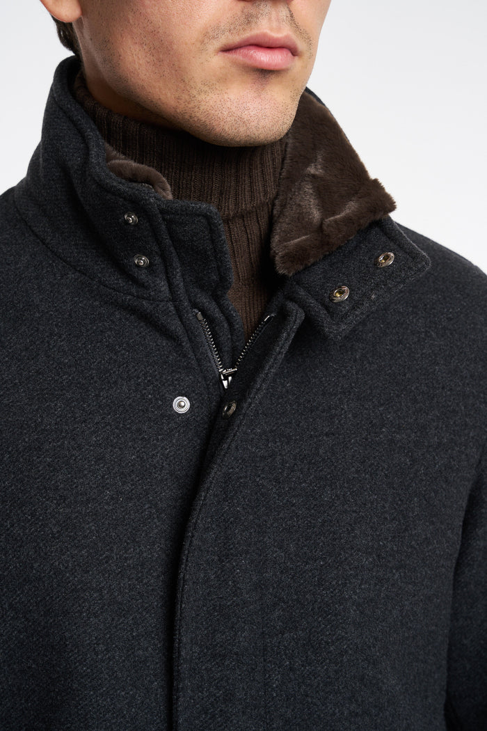Herno Men's Gray Wool Jacket-2