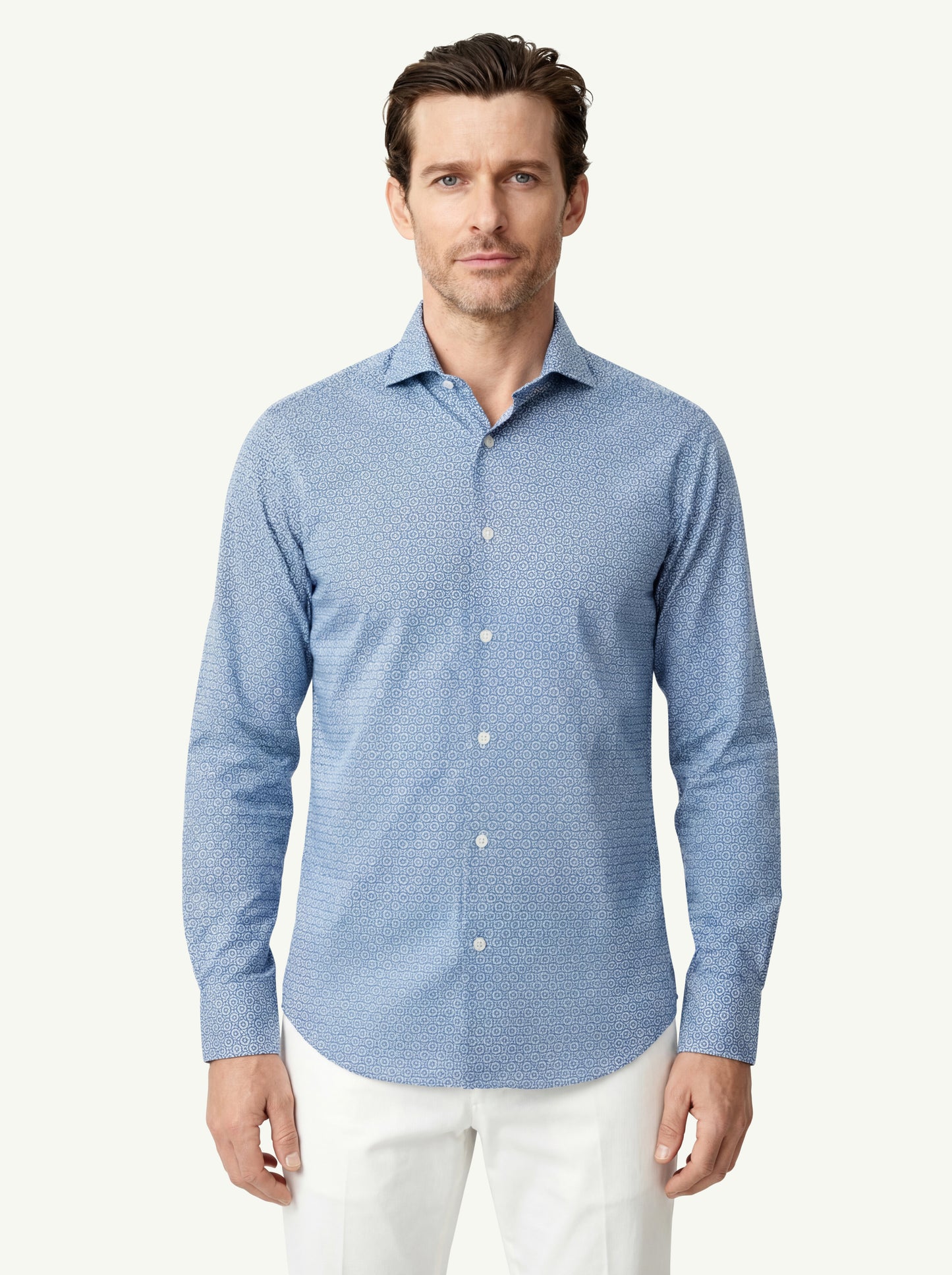  Fedeli Sean Ml Panamino Stampato Dis Blu - 1