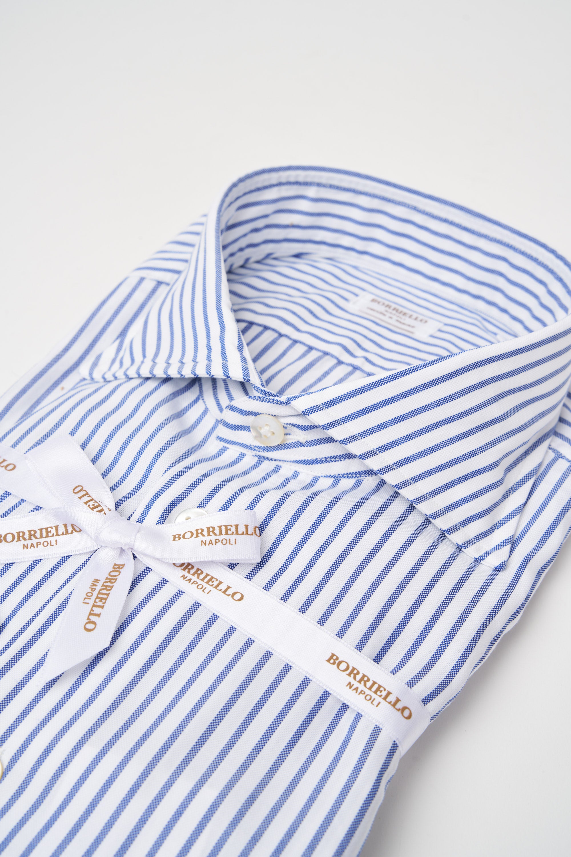 Borriello Multicolor Stripe Shirt Azzurro Uomo