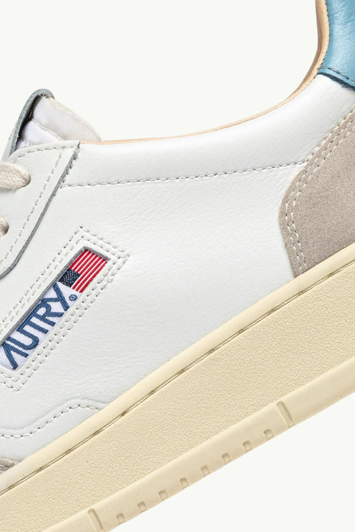  Autry Medalist Low Wom Leat Suede Bianco - 6