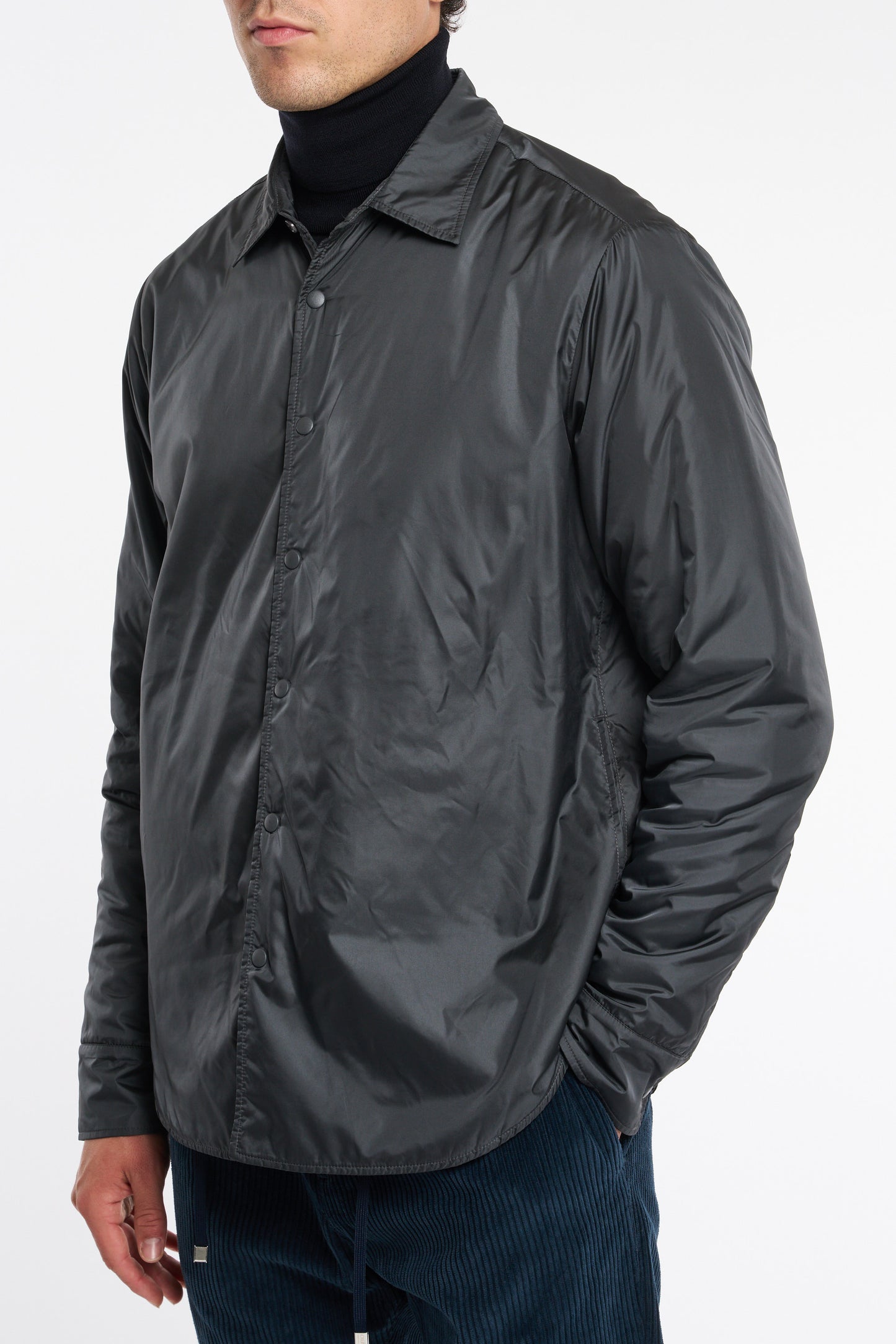  Aspesi Gray Re-shirt Jacket Grigio Uomo - 2