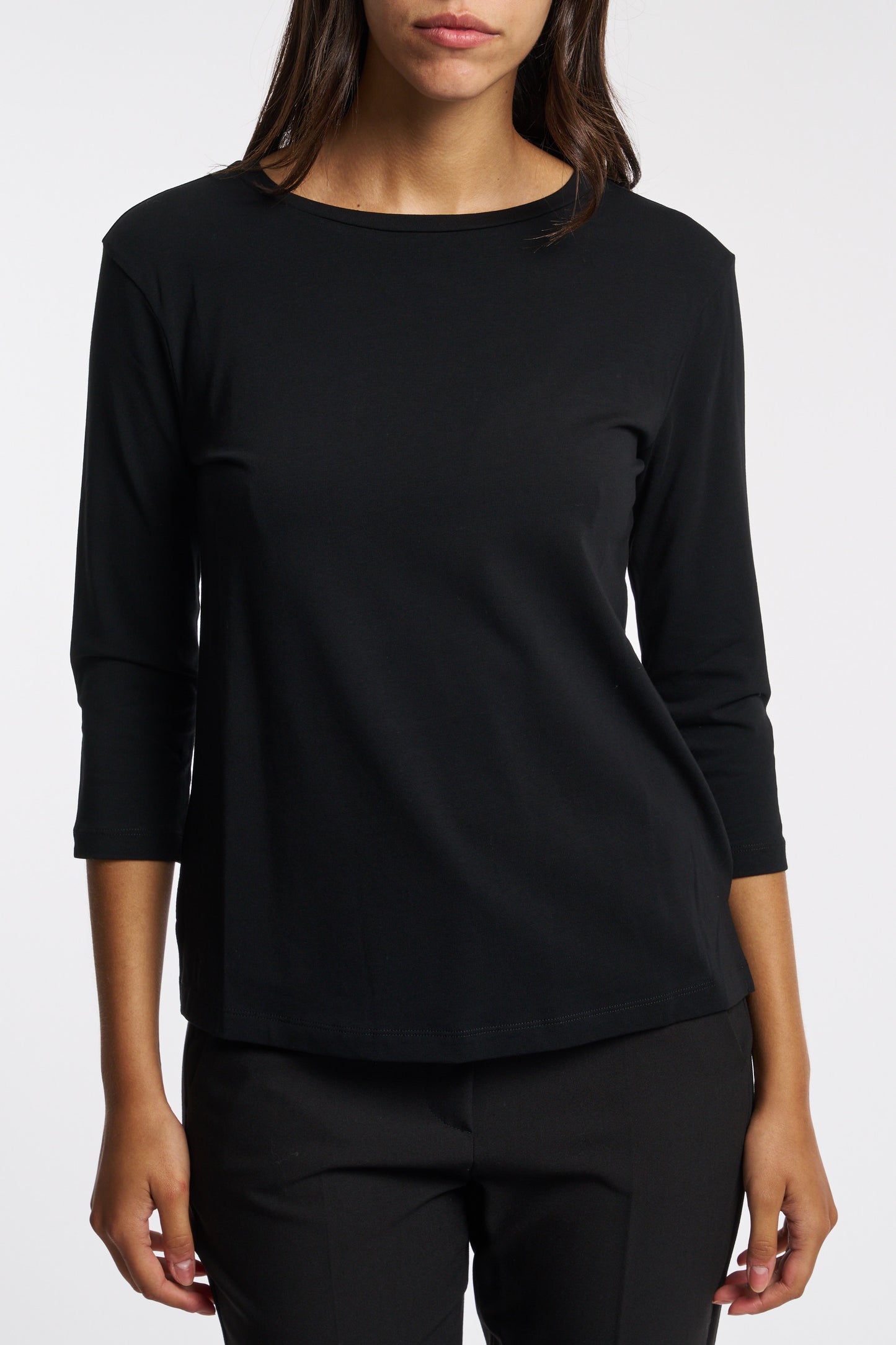  Maxmara T-shirt Manica 3/4 Nero Nero Donna - 1