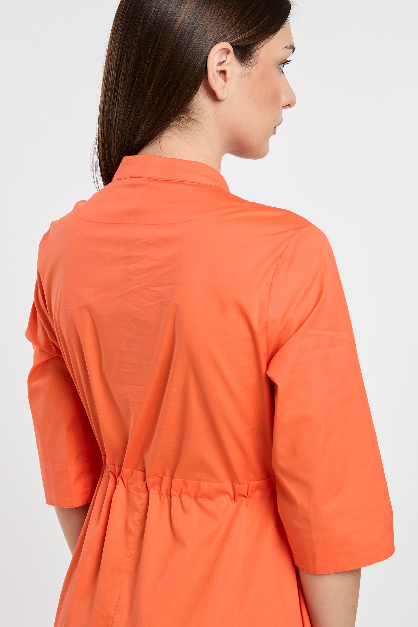  Lavi Orange Cotton/elastane Dress Arancione Donna - 5