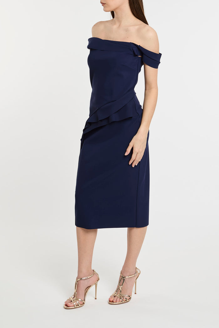 La Petite Robe by Chiara Boni - Blue Dress in 72% PA 28% EA Soft and Stretchy-2