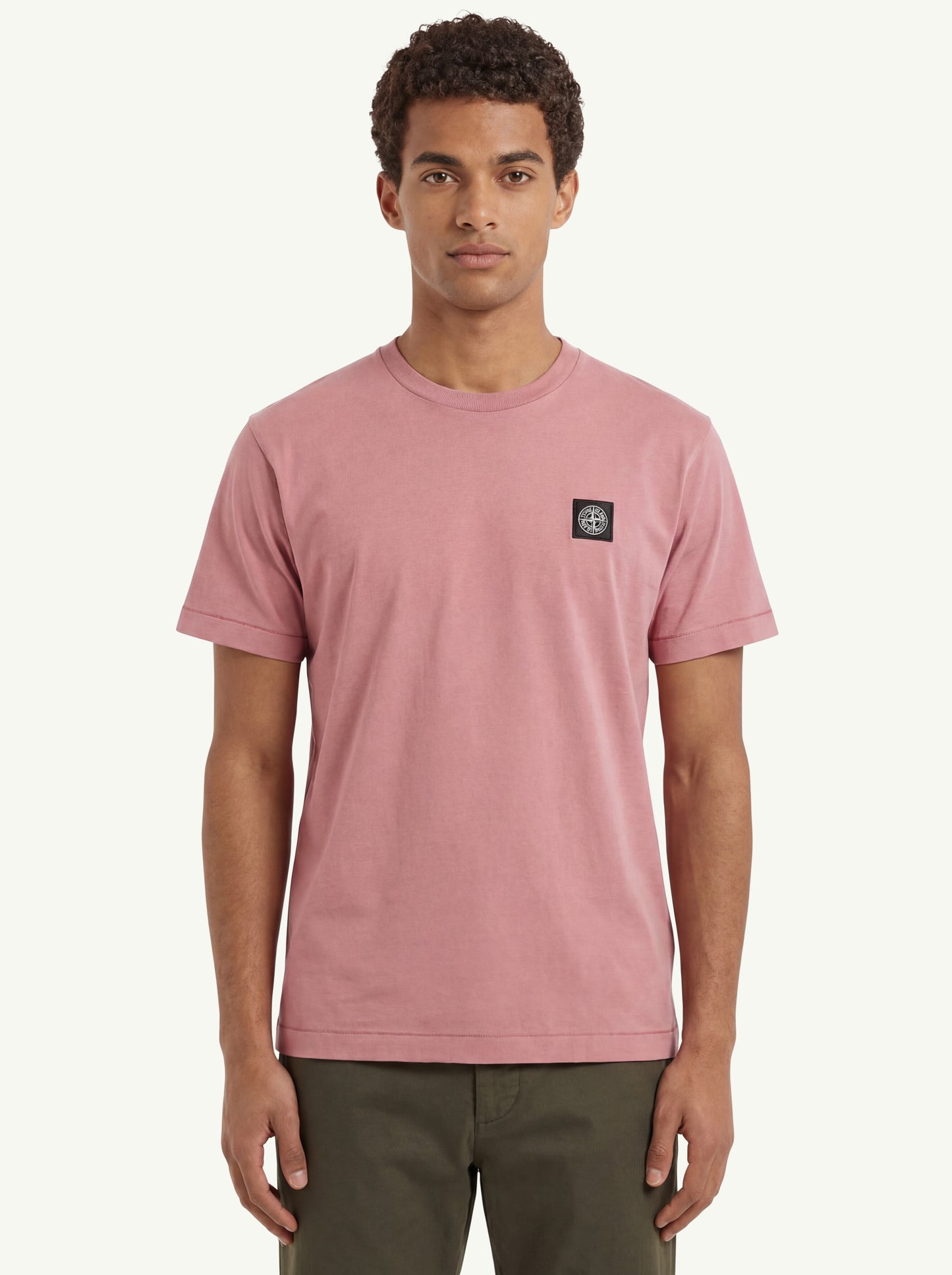  Stone Island Ss T-shirt Rosa - 3