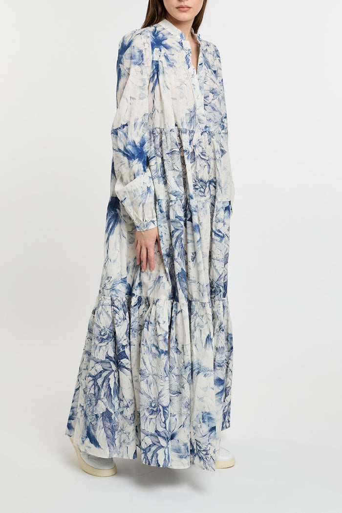  Lavi Blue Dress 100% Co Bianco Donna - 2