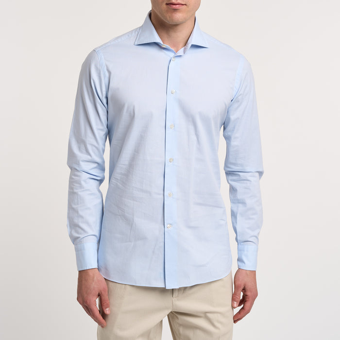 Borriello Blue Cotton Shirt-2