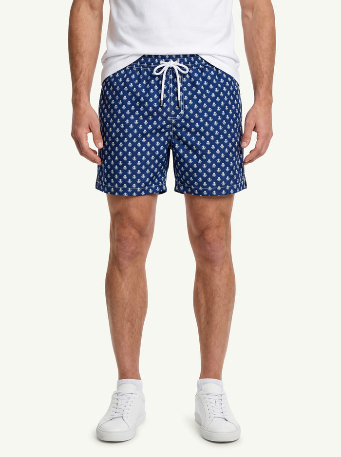  Fedeli Costume Madeira Airstop Stampato Blu - 3