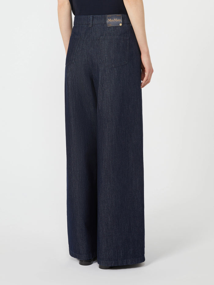  Max Mara S Pantalone In Denim Donna - 3