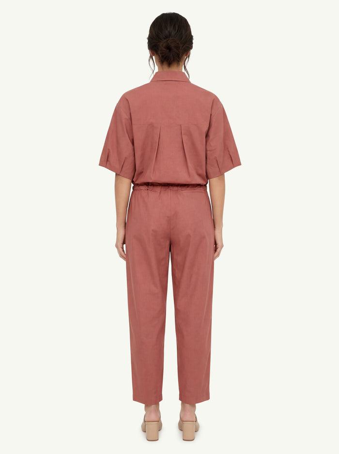  Peserico Camicia Raso Leggero Rosso - 4