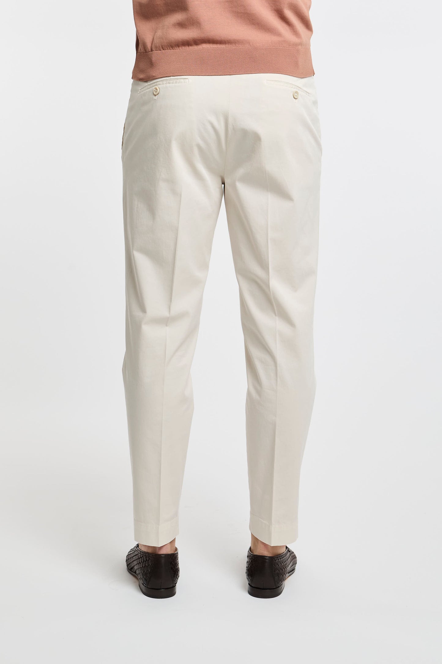  Incotex Pantalone Multicolor 97% Co 3% Ea Beige Uomo - 4