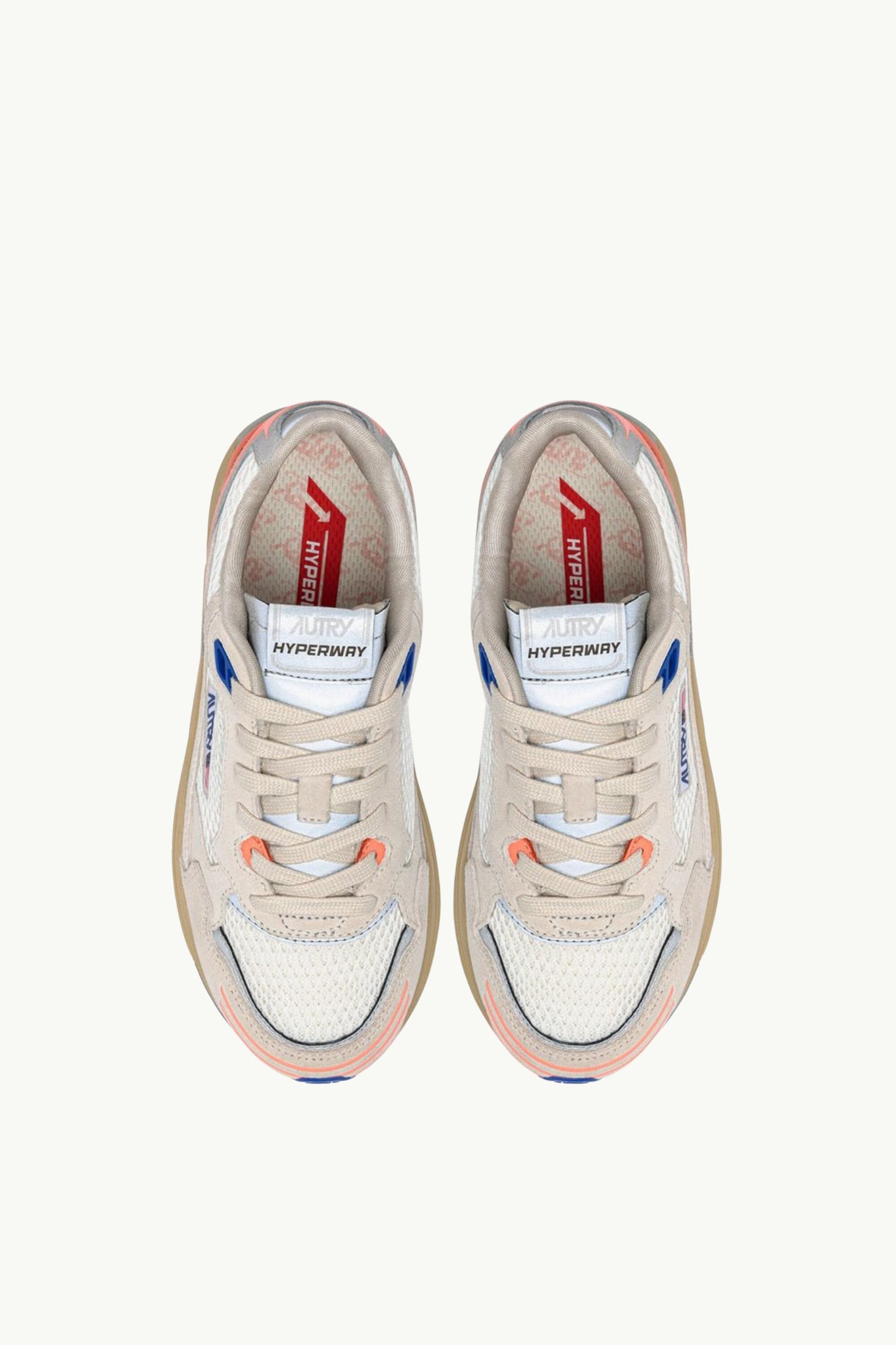  Autry Hyperway Low Wom Mesh Suede Rosa - 4