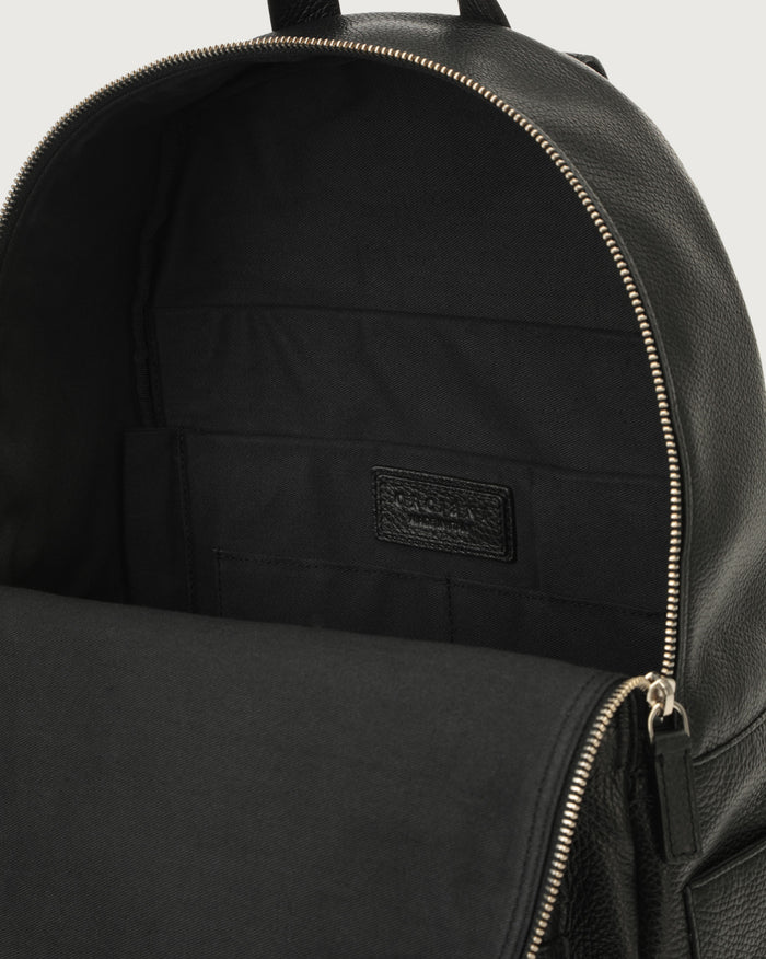  Orciani Micron Backpack In Black Leather Uomo - 3